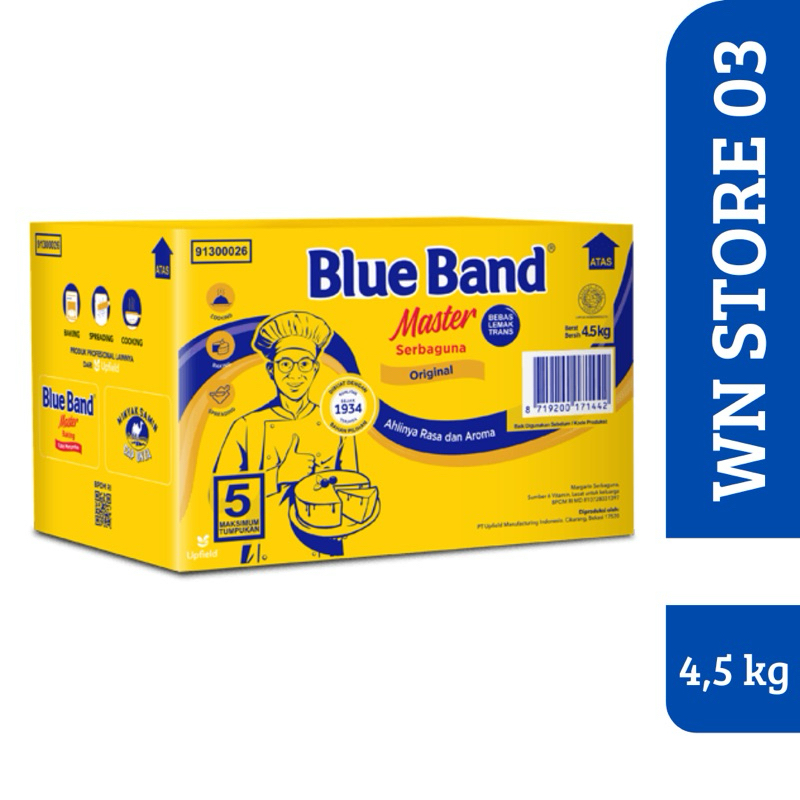 

Blue Band Master Original Margarine 4,5 kg serbaguna (box)