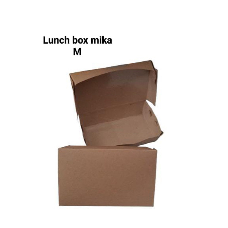 

Lunch Box/Lunch Box Size M/Dus Kraft/Lunch Box Laminasi/Lunch Box Paper Size M/Kotak Makan Laminasi