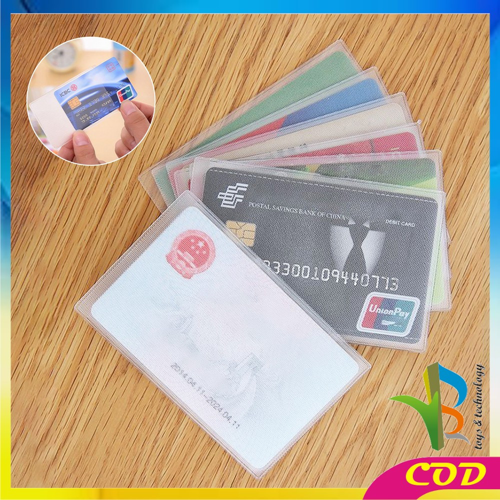 

RB-C1203 Plastik Pelindung Kartu ATM SIM KTP Transparan Sampul Cover Anti Gores / Sarung Pelindung Credit Card Tahan Air Serbaguna