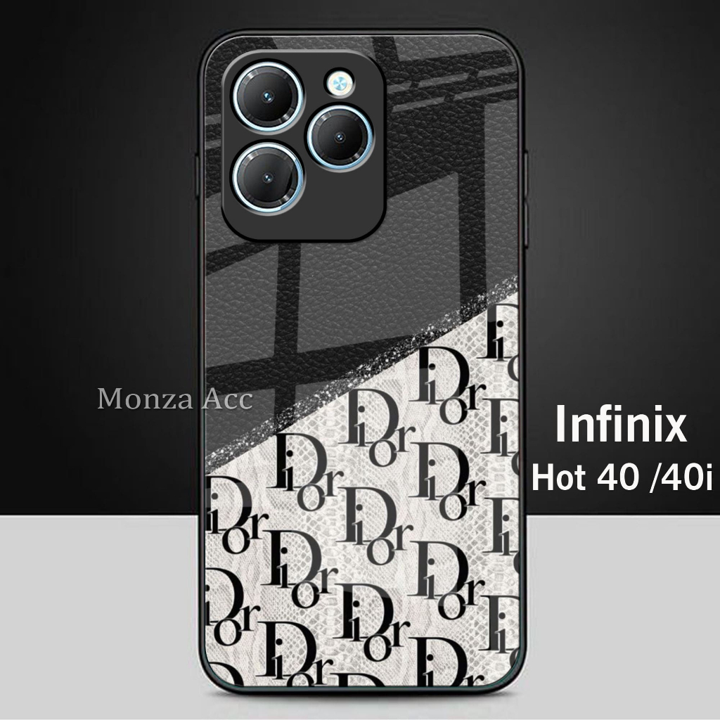 Softcase Glass Kaca For Infinix 40 Pro/Hot 40i/Hot 40 - Casing Hp Infinix 40/Hot 40i/Hot 40 Pro  N14