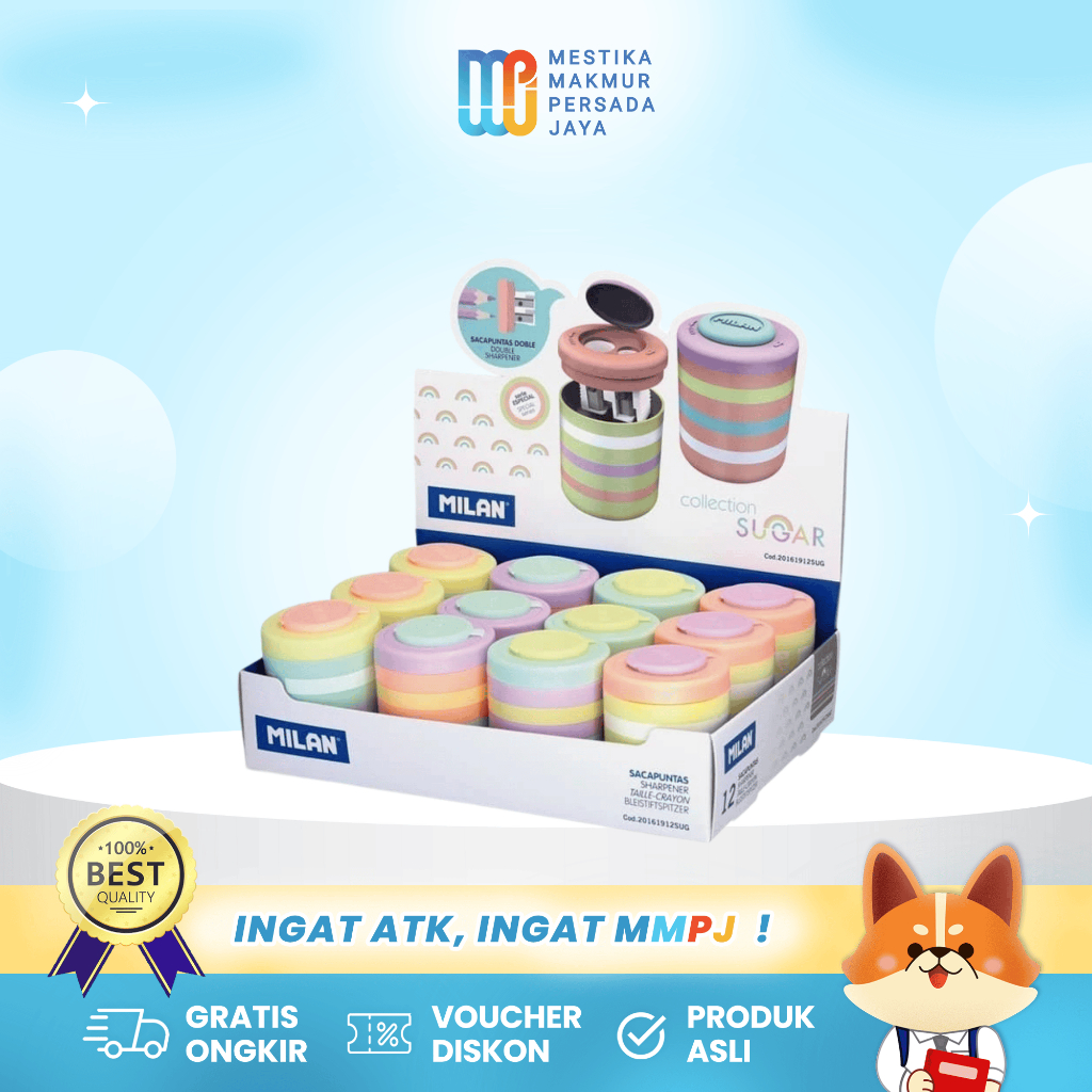 

Milan Rautan Pensil Karakter Lucu Sugar Collection Warna Pastel Lucu 201619SU