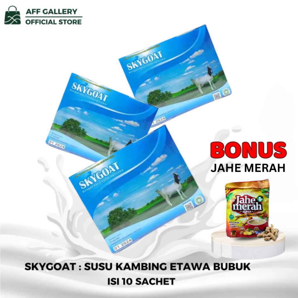 

Skygoat Susu Kambing Etawa Bubuk Full Cream | Skygoat Original Putih Perkuat Tulang Sendi