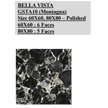NIRO GRANITE BELLA VISTA POLISHED GSTA10 MONTAGNA 60X60 & 80X80