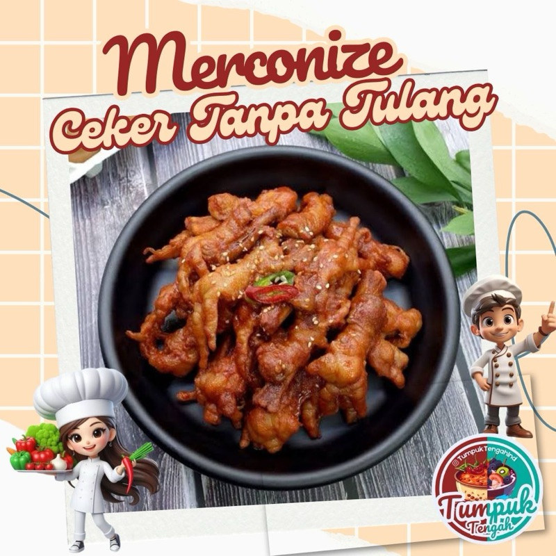 

Merconize Ceker Tanpa Tulang / Dakbal Khas Tumpuk Tengah