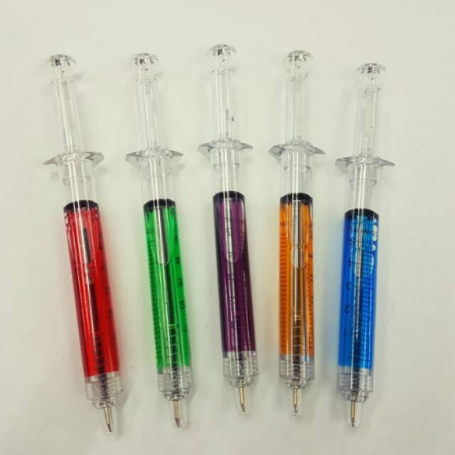 

AOB Pena Bentuk Suntikan Pulpen Suntik Injection Pen Pena Gel Suntik Pulpen