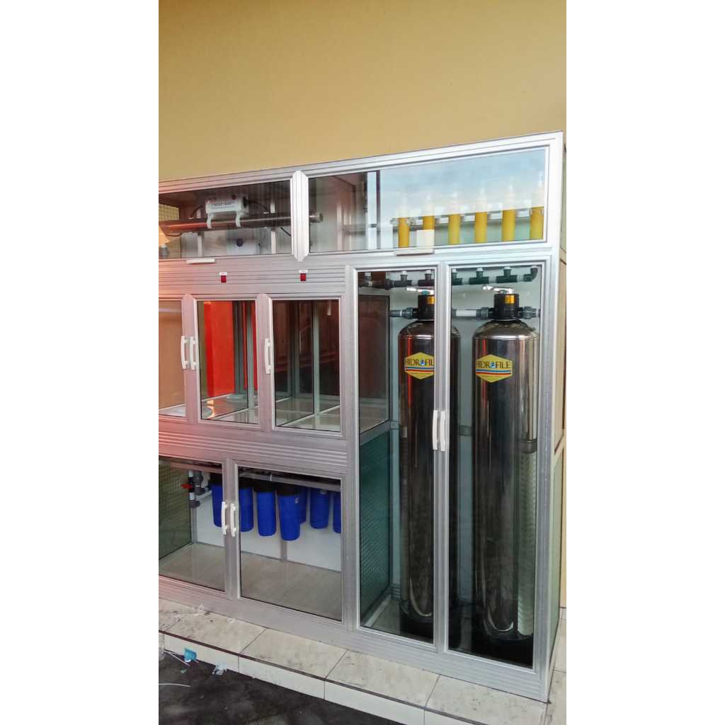 mesin air minum isi ulang bio energy 3 ruang tandon 5200+2200l