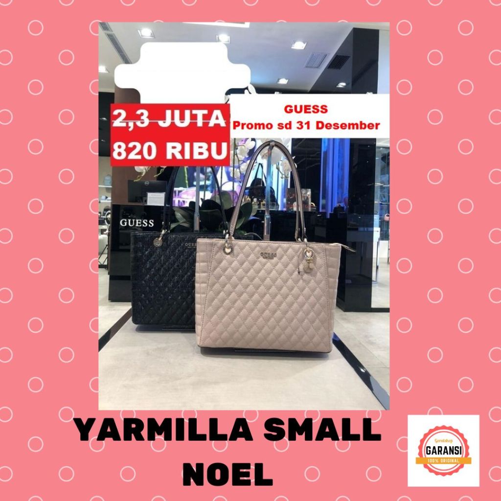 Tas tote bag wanita SALE Guess seri YARMILLA SMALL NOEL 100% original