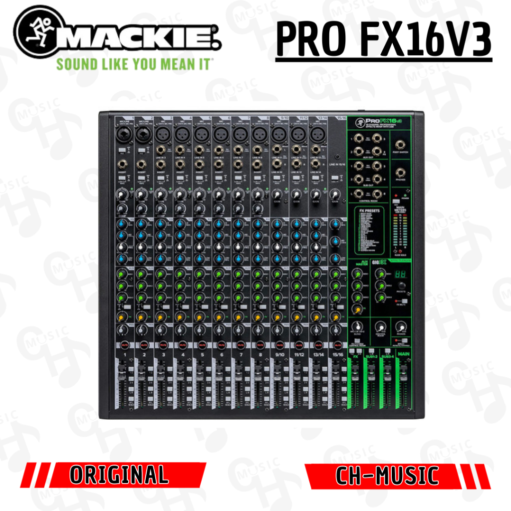 Mackie ProFX16v3 Professional Effects USB Mixer