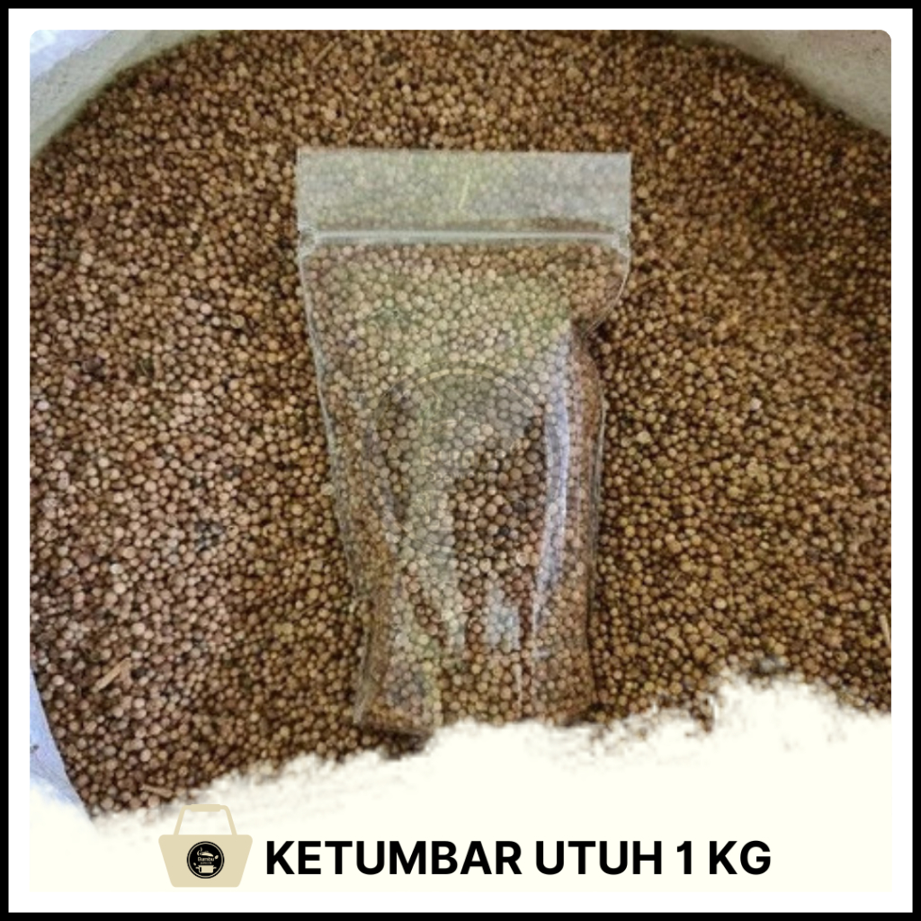 

Ketumbar Organik 100% Ketumbar ALAMI 1kg 500gr 100gr