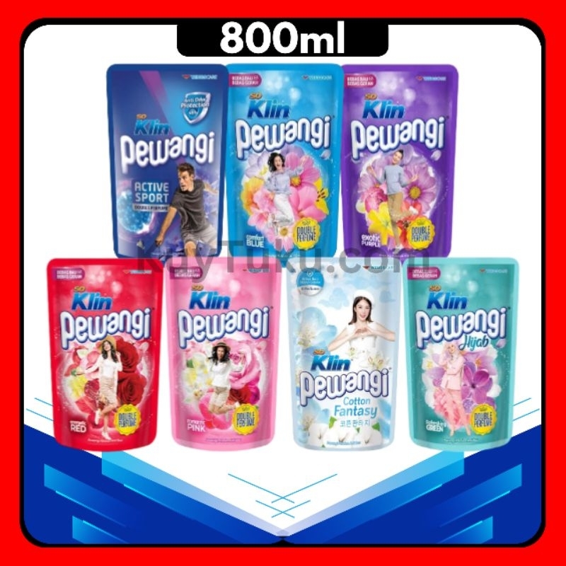 So Klin Pewangi Double Parfum 800ml / SoKlin Pewangi 800ml All Variant