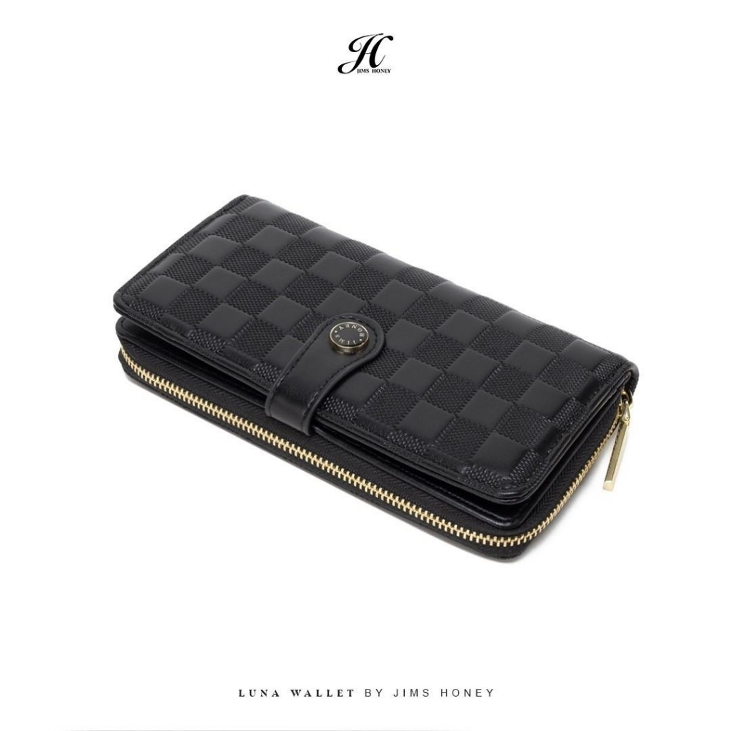 JIMS HONEY LUNA WALLET Dompet Lipat Panjang Wanita Cewek Fashion Jimshoney Casual Terbaru