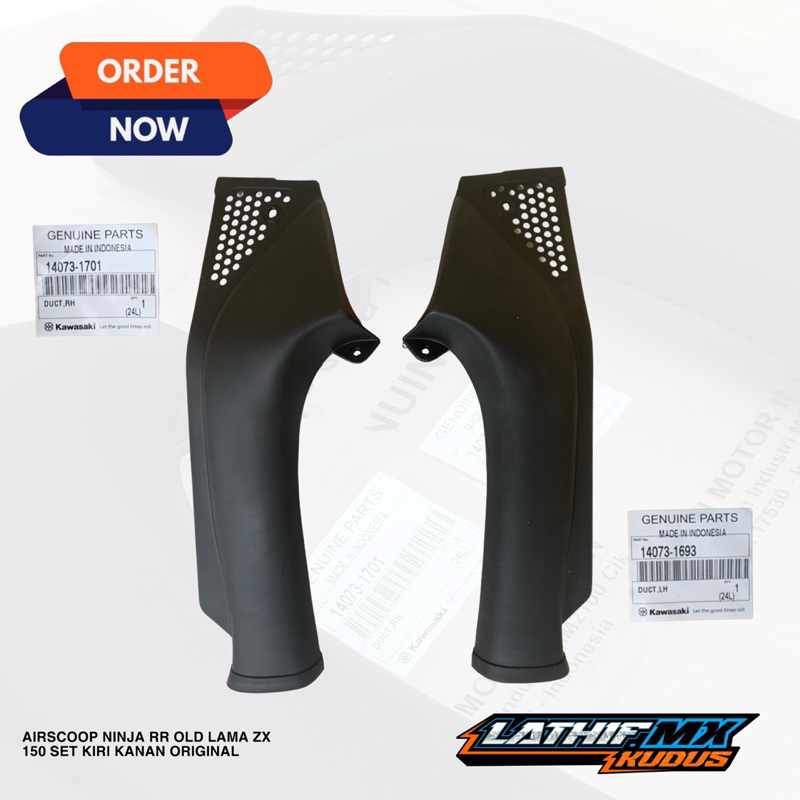 AIRSCOOP AIR SCOOP AIRSCOP DUCT DEK CORONG UDARA NINJA RR OLD ZX 150 ORIGINAL KIRI 14073-1693 KANAN 