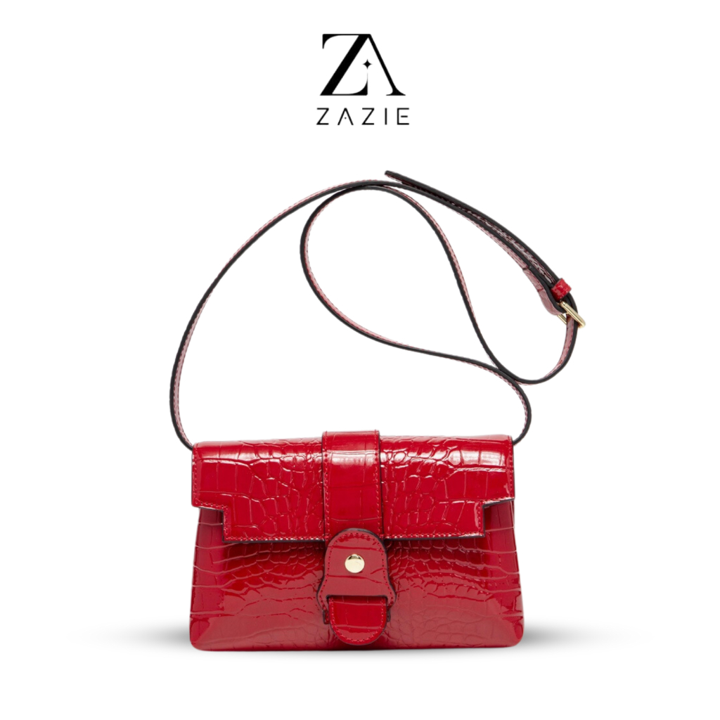 【ZAZIE】(2007)-Zaxy Bag - Tas Fashion Wanita CROCO  Selempang