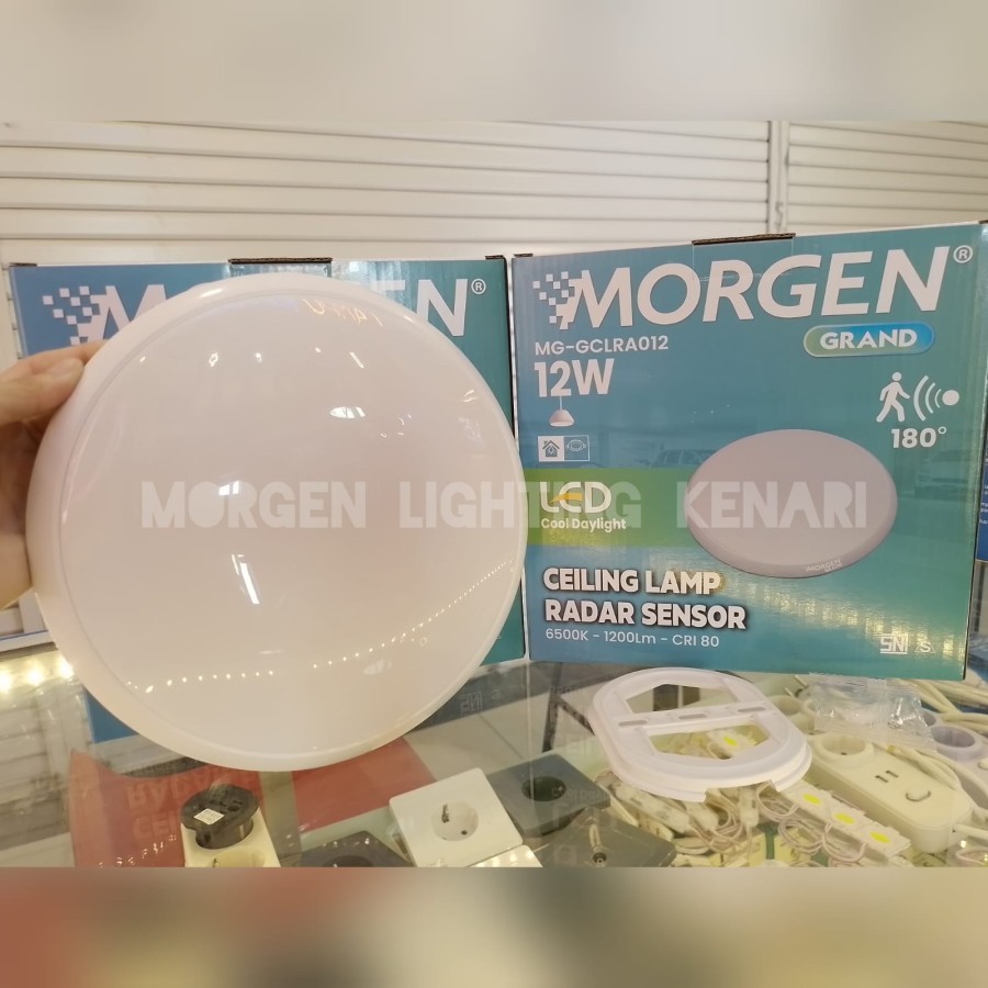 ceiling light lampu sensor baret 12w MORGEN lampu plafon baret 12watt