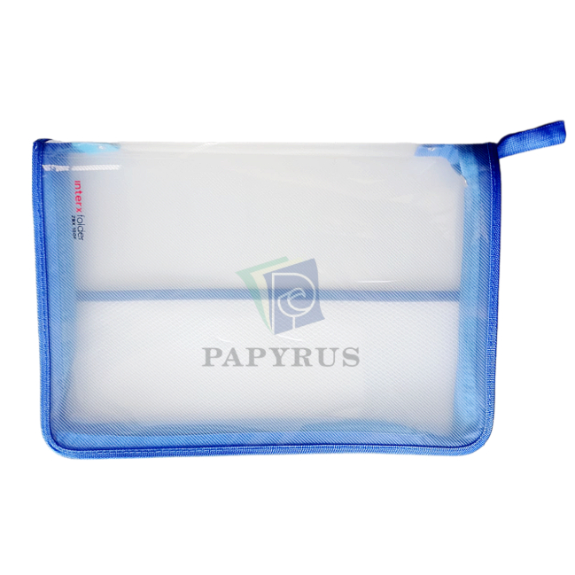 

MAP ZIPPER JARING / MAP ZIPPER JALA / MAP PLASTIK RESLETING / MAP TENTENG / MAP JINJING / ZIPPER FILE CASE FOLIO INTERX ZBX100F BIRU