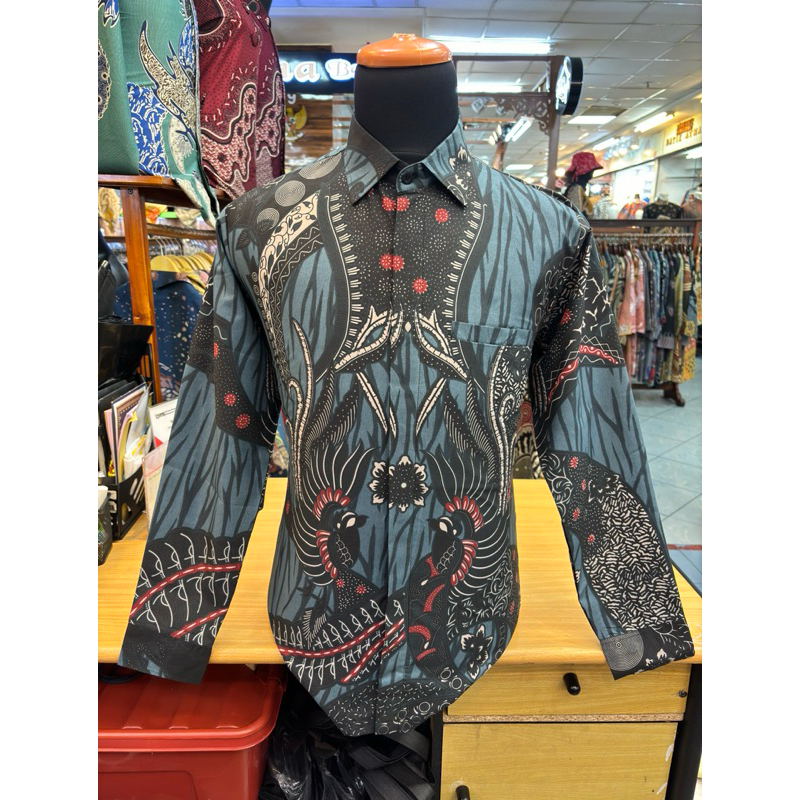 Batik Pria modern lengan panjang,batik modern kantor,batik pria modern kerja