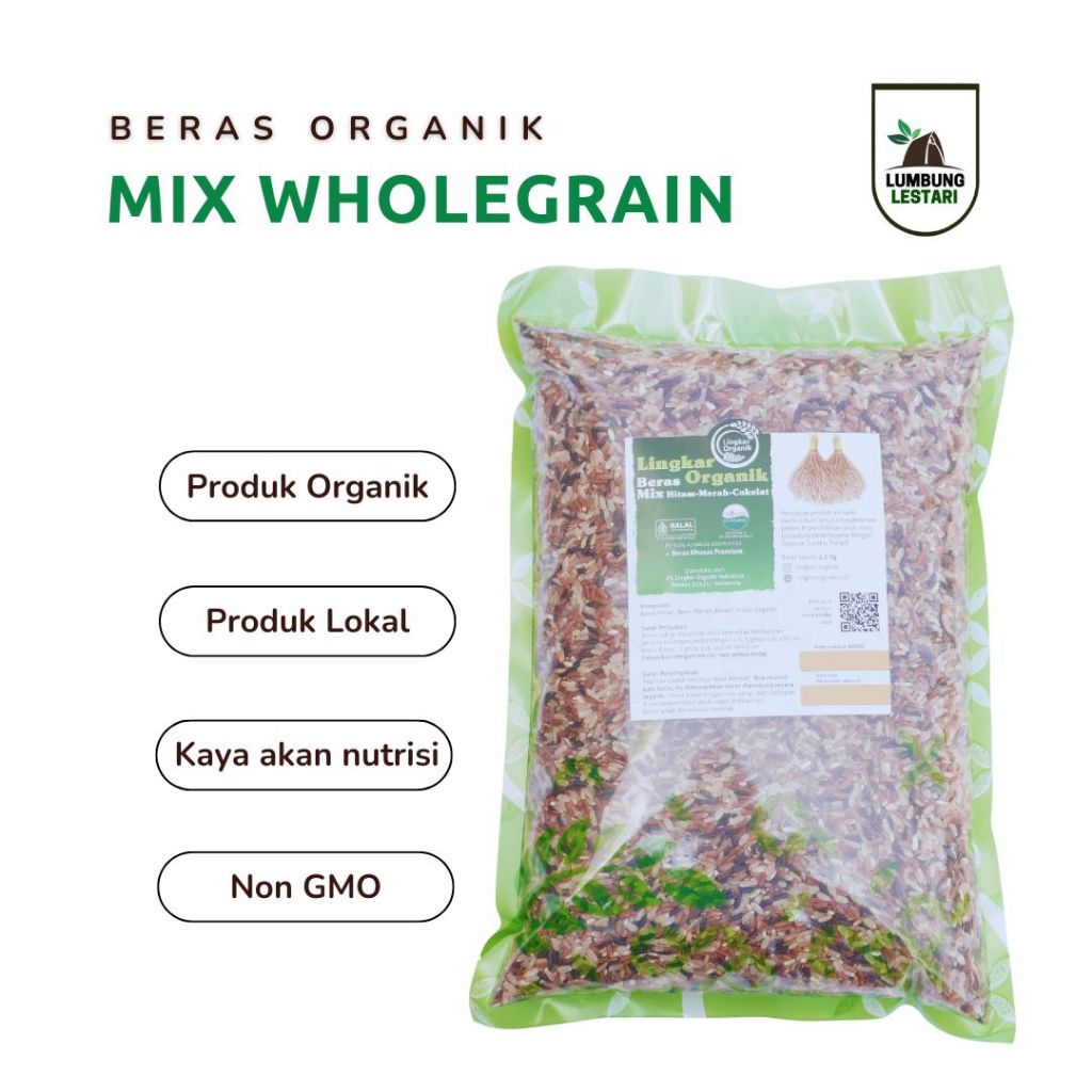 

Beras MIX WholeGrain - Lingkar Organik 2.5kg