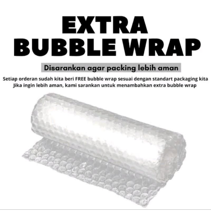 

Extra Bubble Wrap untuk pelindung barang kiriman
