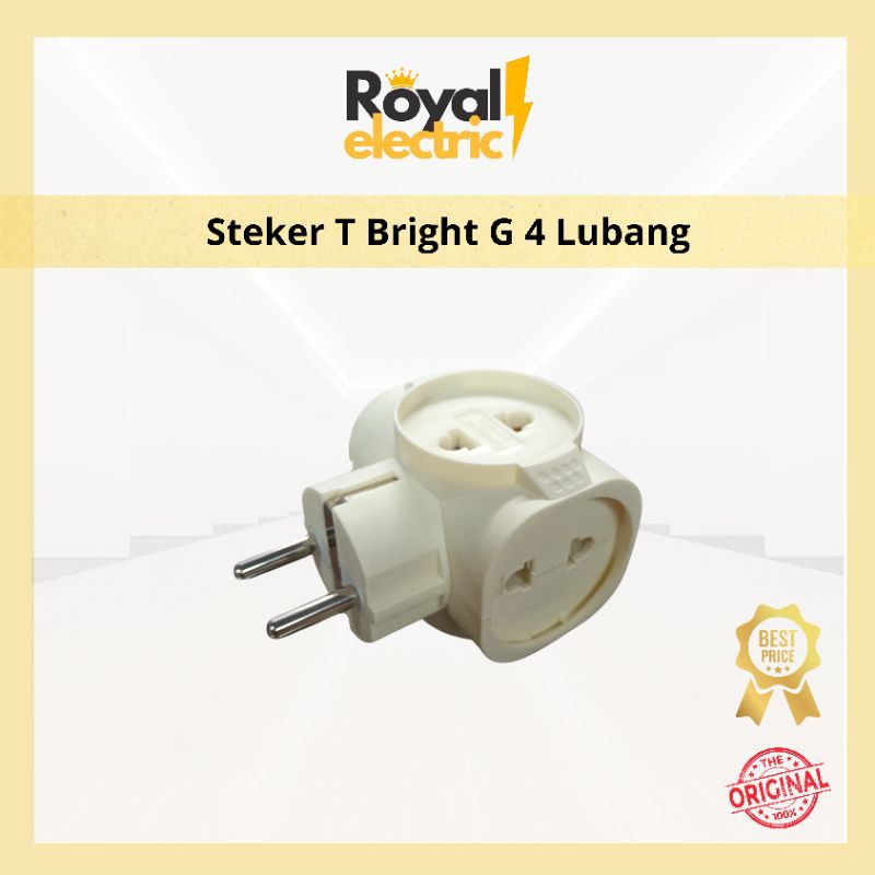 Steker T Arde Mini Lubang 4 Bright-G Tipe BG6814