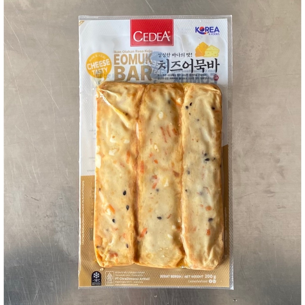 

Cedea Eomuk Bar 200gr - Keju - Vegetable / Fish Cake Ala Korea / Kue Ikan Olahan