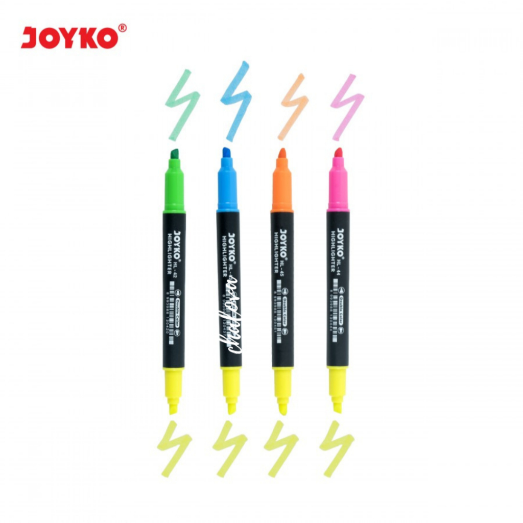 

[LUSIN] HIGHLIGHTER JOYKO HL 42-45 / PENANDA TULISAN WARNA ISI 12 PCS