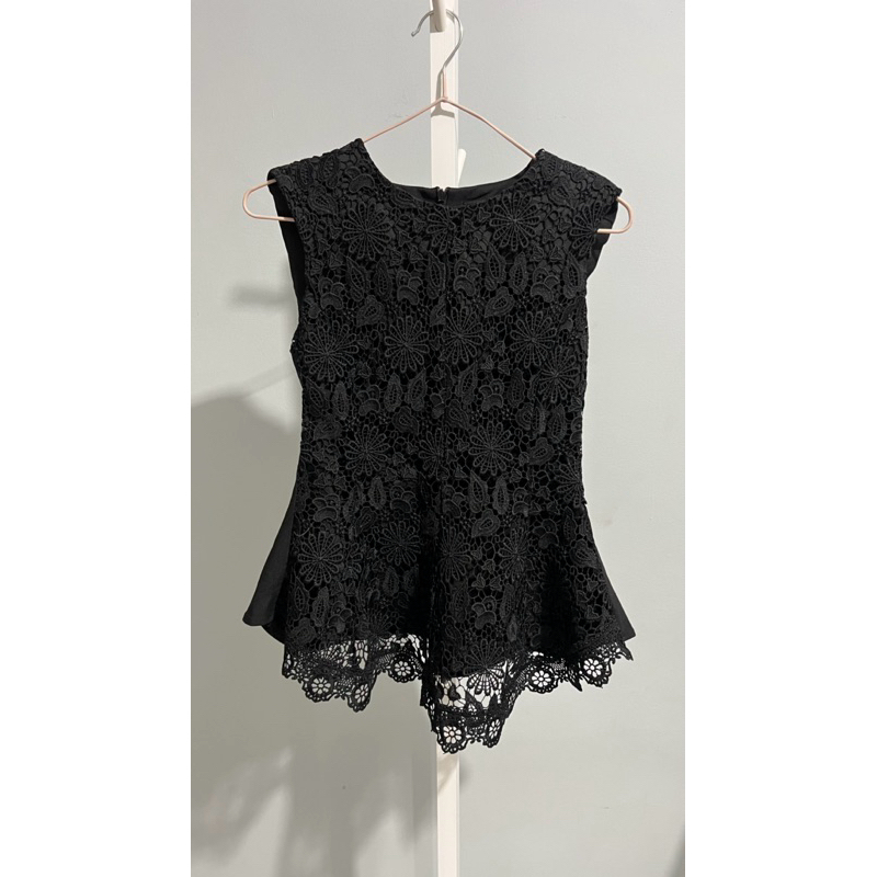 Zara Women Midi Dress Brokat
