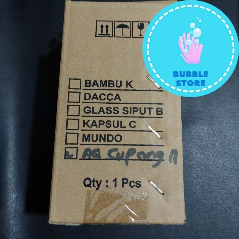 TOPLES CUPANG A / AQUARIUM KACA IKAN CUPANG A / AQUARIUM SOLITER CUPANG A / FISH BOWL CUPANG A / AQU