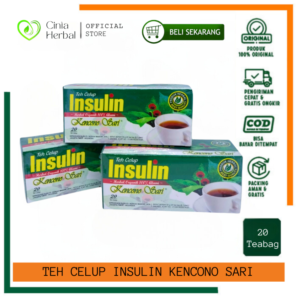 

Teh Celup Insulin Kencono Sari ORIGINAL isi 20 teh
