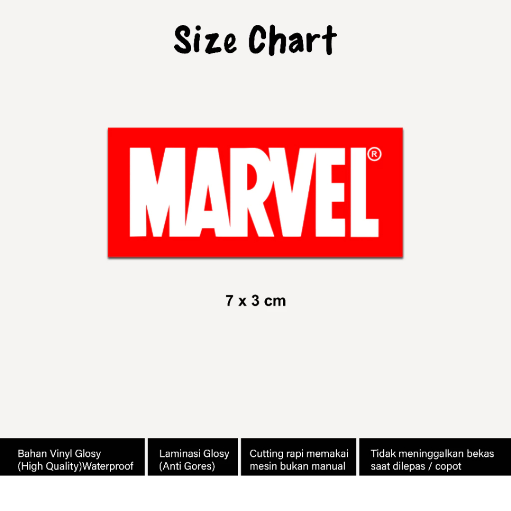 

Sticker Logo Brand Aestethic Marvel Stiker Avenger Vinyl Glossy Laptop Notebook Hp Tumblr