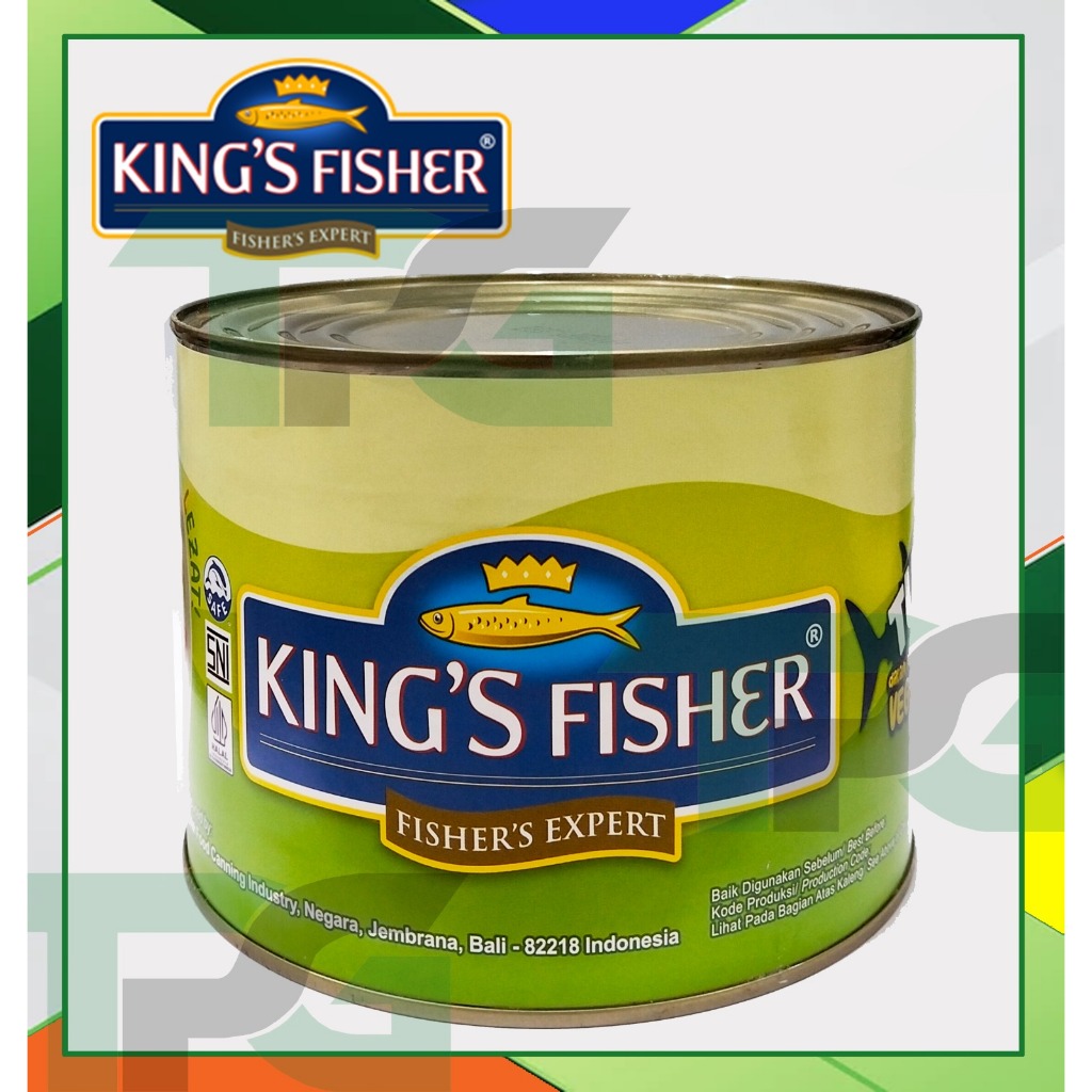 

Maknyuss1 Kings Fisher - Tuna Siap Makan Chunk In Oil / Chunk In Brine Jumbo 1800 Gr