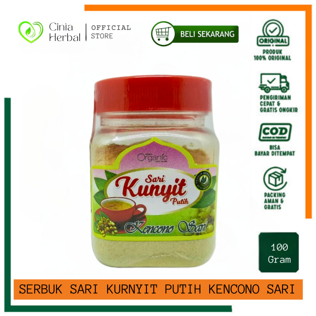 

Serbuk Kunyit Putih 100gr Kencono Sari ORIGINAL