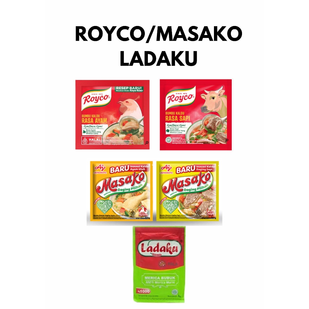 

Royco Ayam Sapi Masako Ayam Sapi Ladaku PALING MURAHH!!!