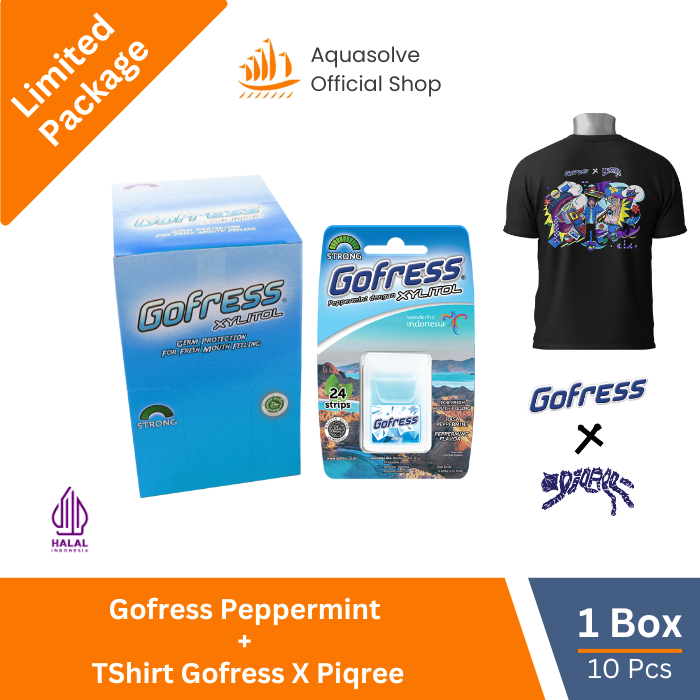 [Limited Package] Gofress Peppermint 1 Box + TShirt Gofress x Piqree