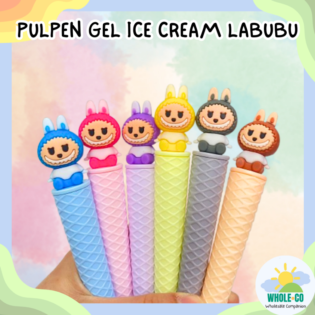 

Pulpen Gel Ice Cream Labubu Premium The Monsters Es Krim Pastel Warna Warni Lucu Unik Imut Termurah Grosir Cod