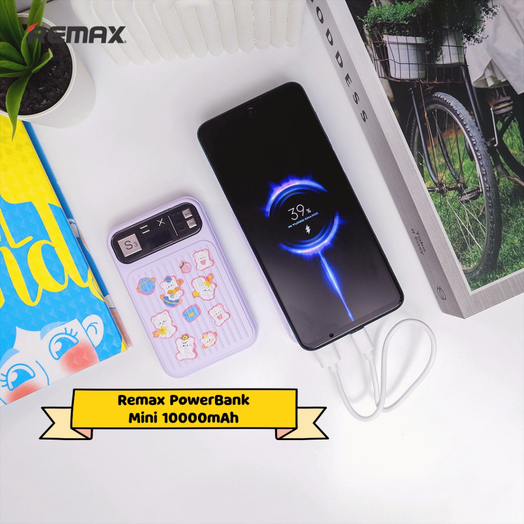Powerbank10.000 Mah Remax Fast Charging Powerbank Mini Lucu Travel Size
