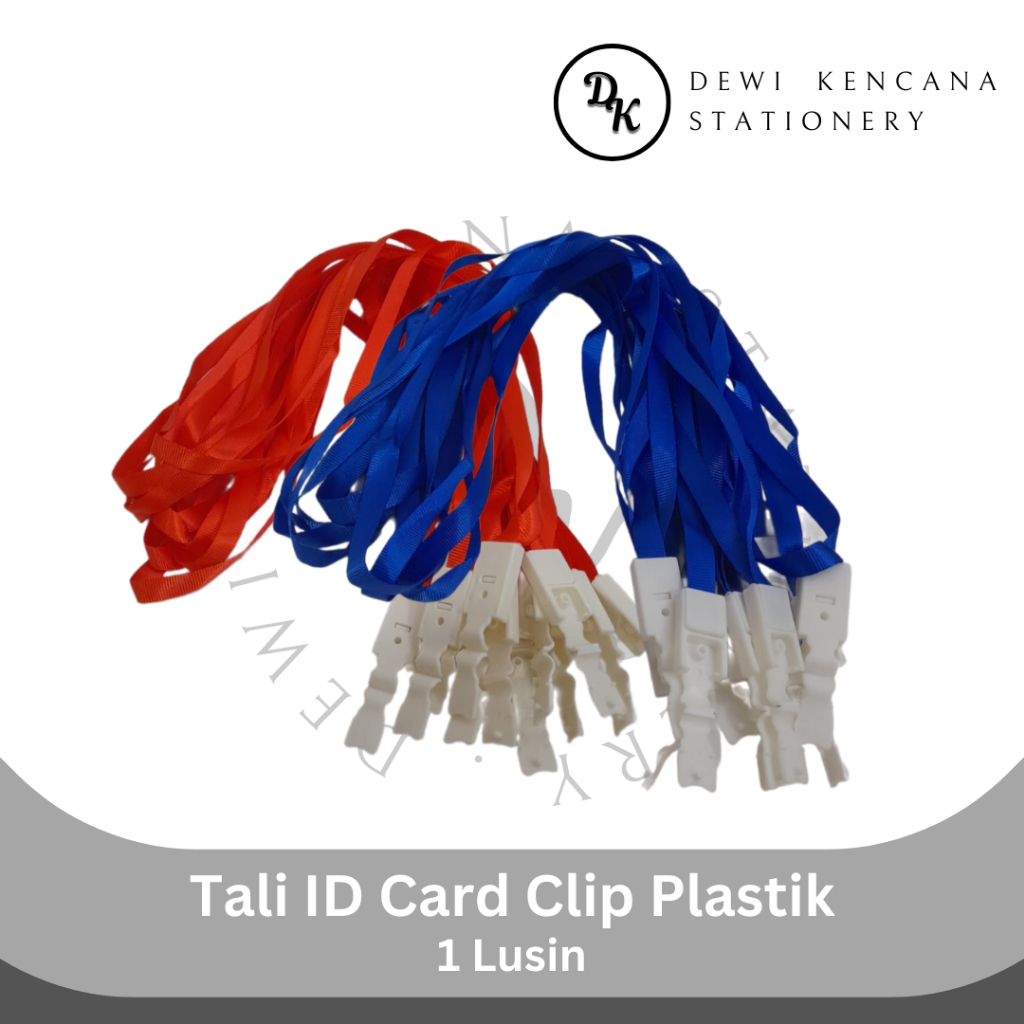 

Tali Id Card Lanyard Model Clip 1 Lusin 12 pcs