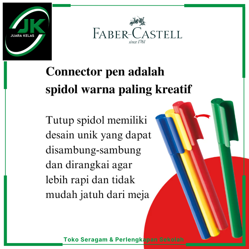 

[JK] Faber-Castell Spidol Warna Marker Connector Pen 20