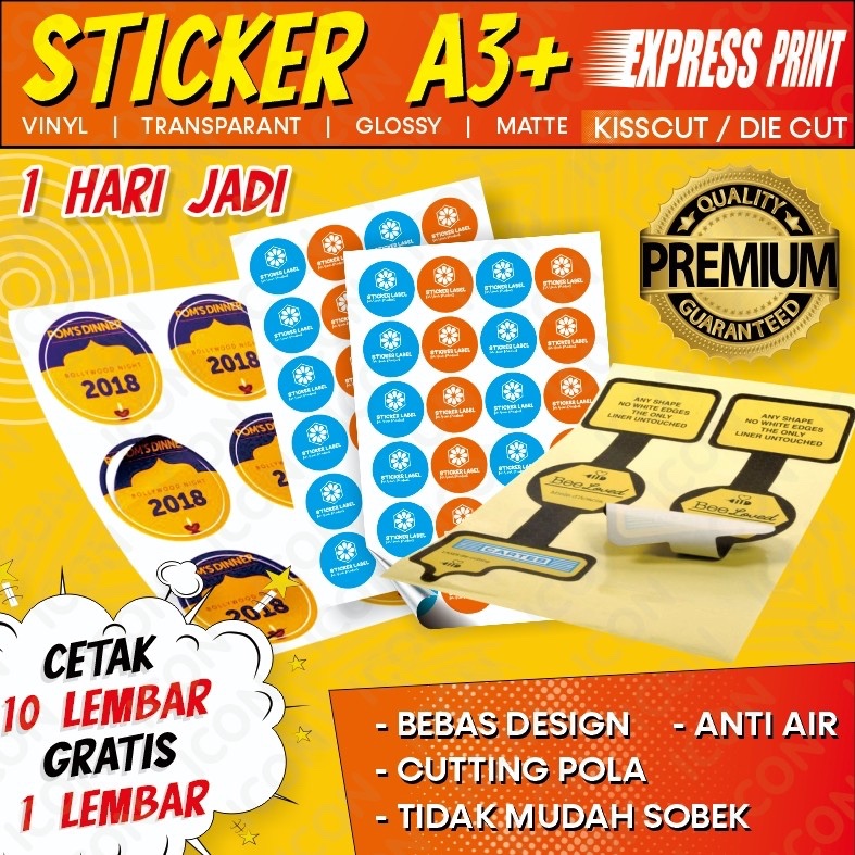 

Cetak Sticker Vinyl Express / Sticker Label Kemasan / Cutting Sticker Custom / Sticker Makanan / Sticker Minuman / Stiker Vinyl / Sticker Vinyl