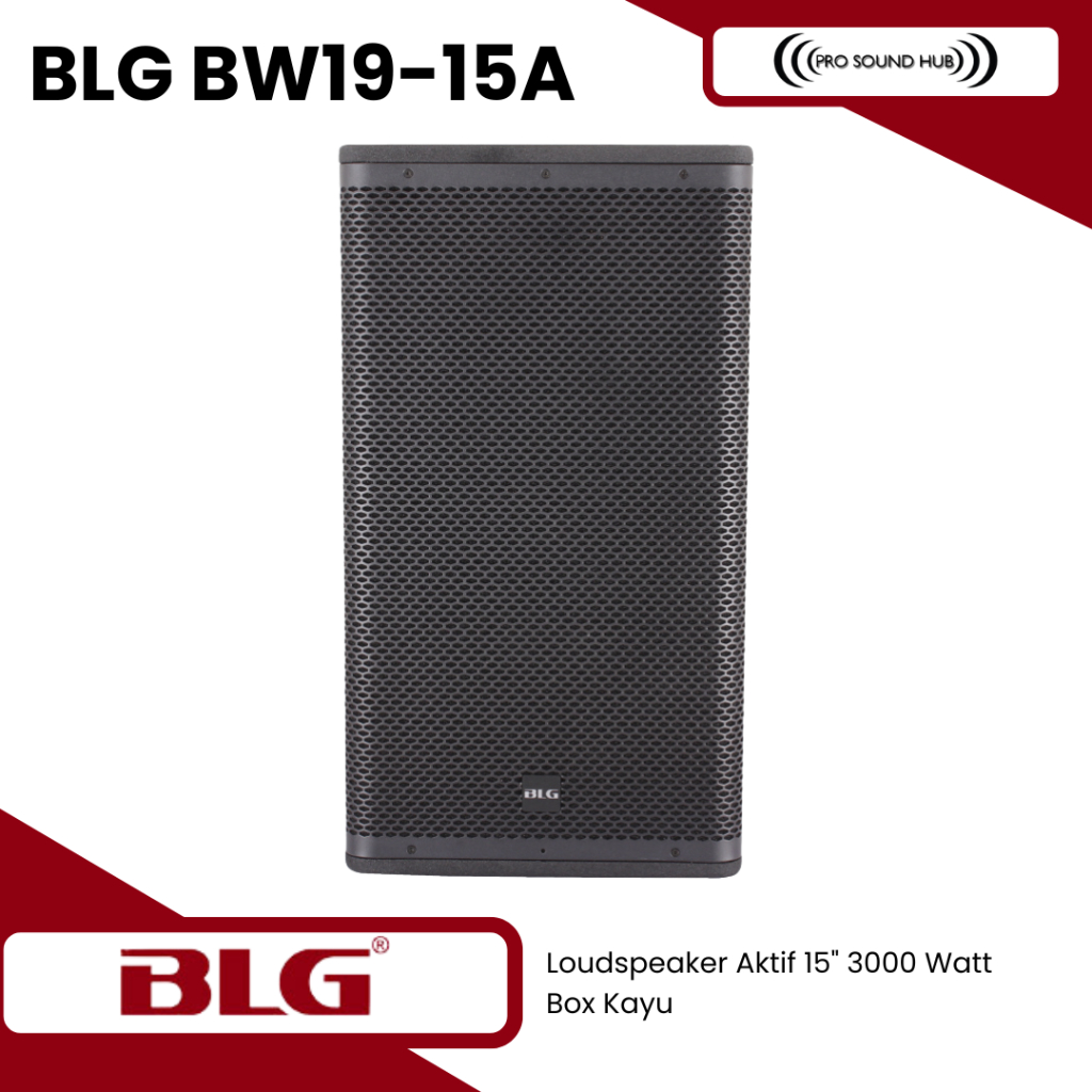 LG BW19-15A Active Speaker Aktif 15" 15 Inch 3000 Watt Loudspeaker FOH Monitor Panggung Point Source