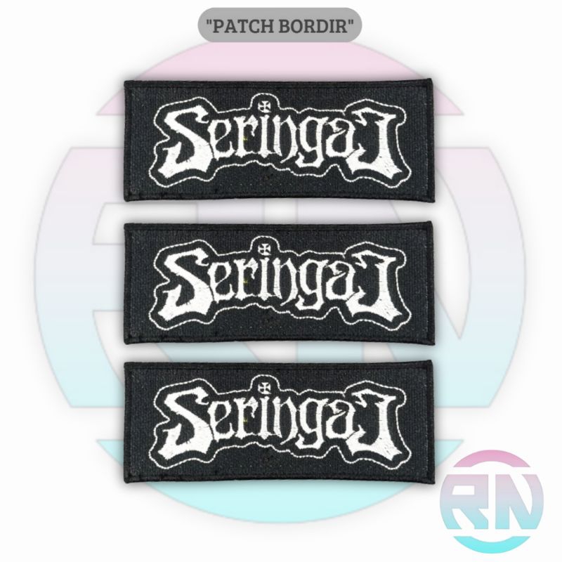 Emblem Patch Jahit Bordir Band SERINGAI Logo Iron Patch Bordir Aksesoris Emblem Band Patch Bordir Pa