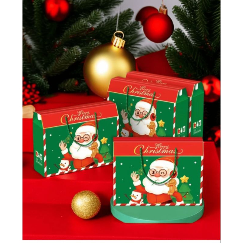

BOX CHRISTMAS MUAT 3 TOPLES JAR KOTAK HADIAH HAMPERS NATAL 2024 NB-46