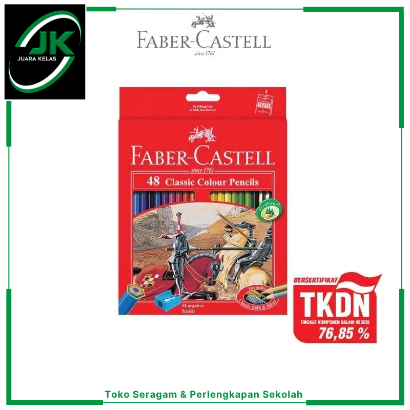 

[JK] Faber-Castell Pensil Warna Classic Colour Pencils set 48 Panjang
