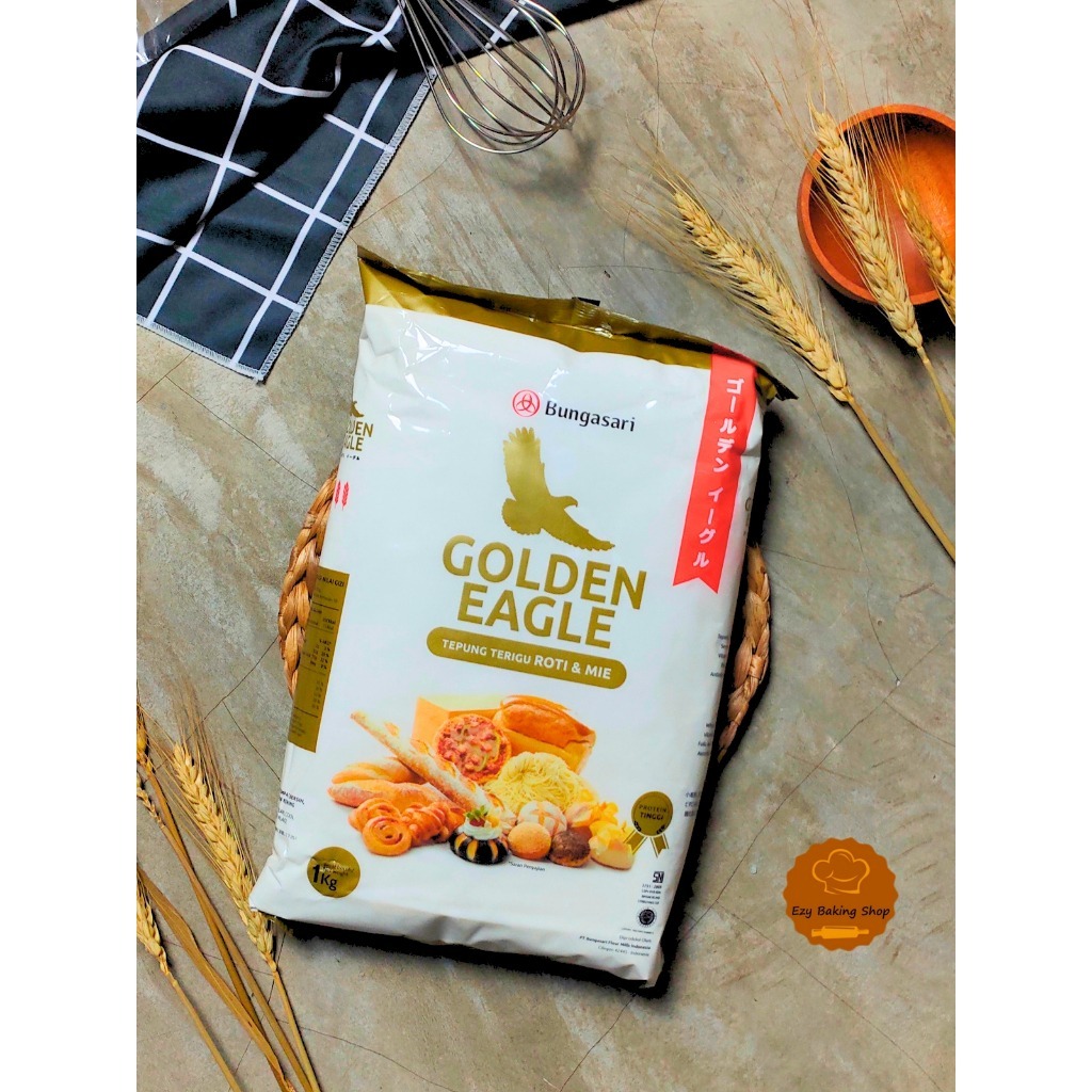 

Tepung terigu golden eagle 1kg bungasari flour protein tinggi cakra