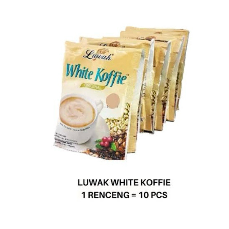 

white coffee isi 10 sachet