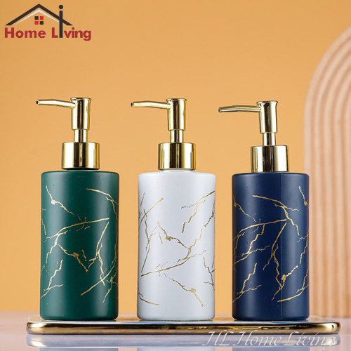 HL Botol Sabun Pump Aesthetic Tempat Sabun Cair Bahan Kaca Botol Sabun Cair Premium