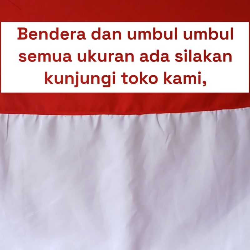 BELI SEKARANG UMBUL UMBUL 10 MATA ZIG ZAG 3,4 METER GARUDA / UMBUL UMBUL MERAH PUTIH