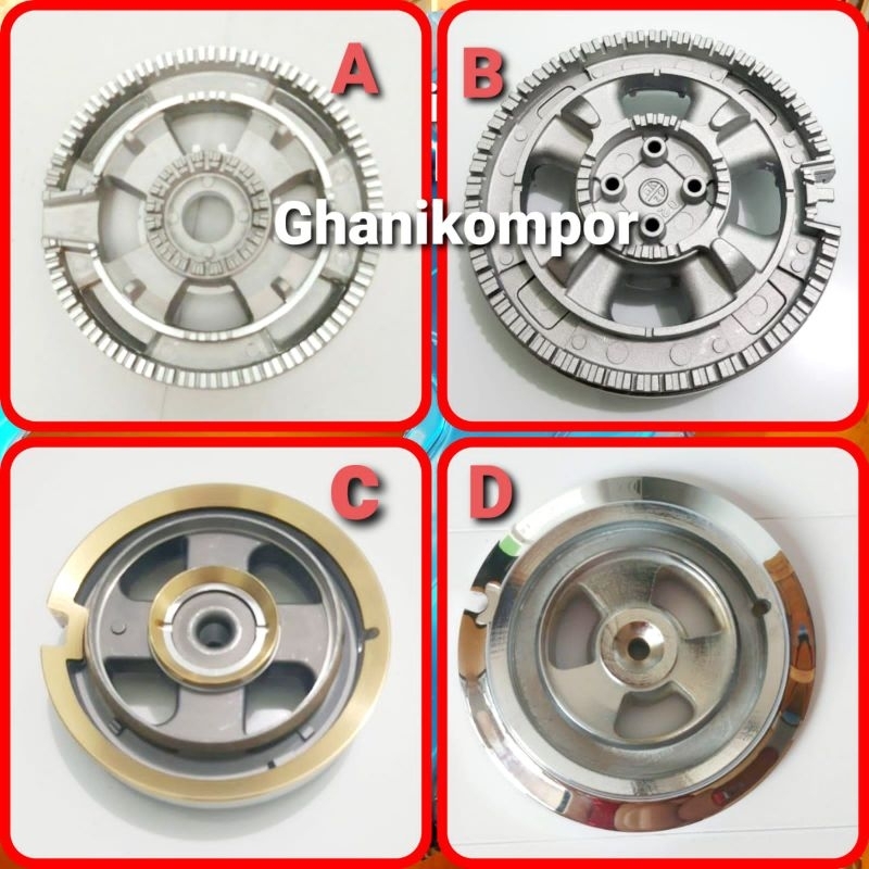Bodi Burner Rinnai Tanam - Alas burner Rinnai Kaca - Tungku Kompor Rinnai Tanam RB original