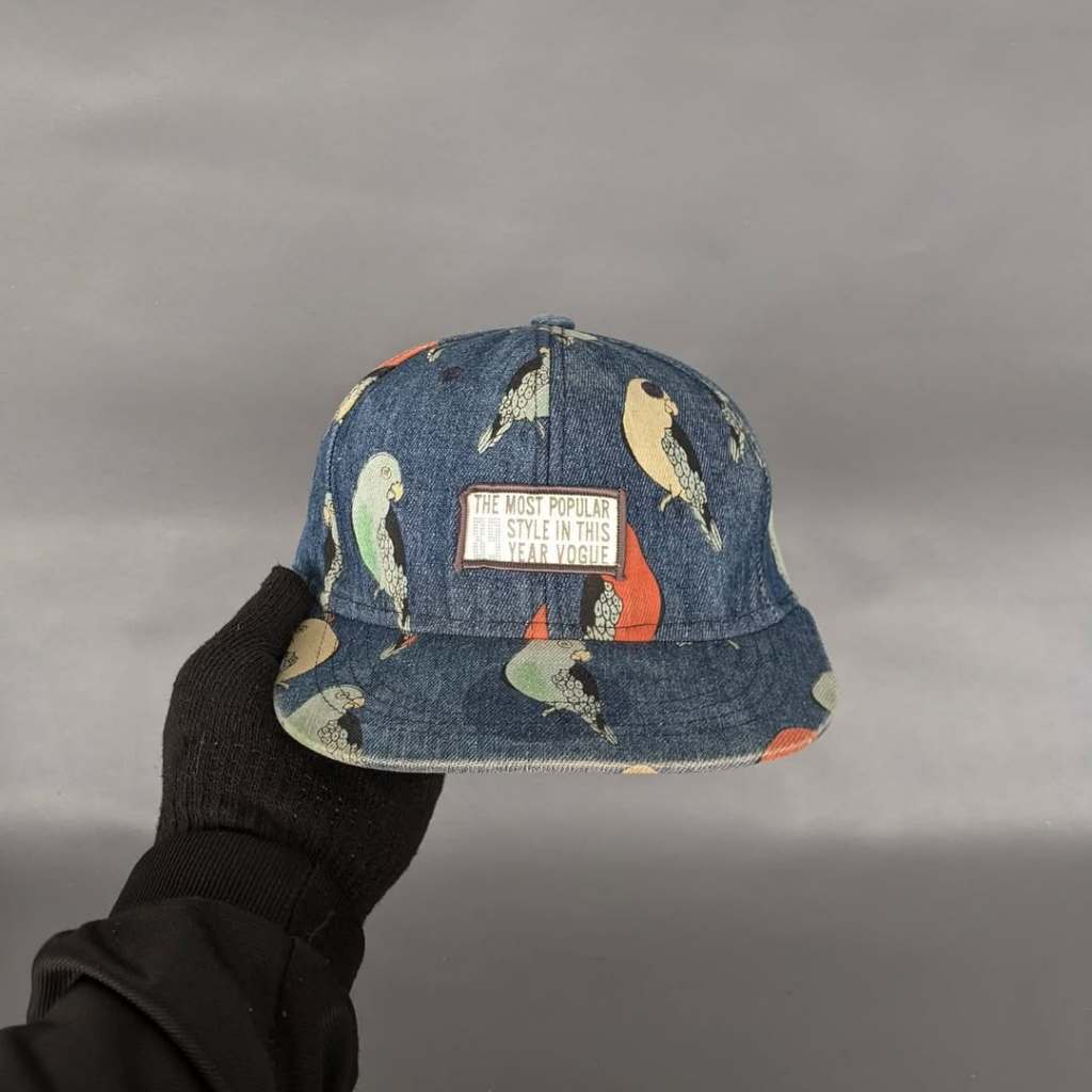 Topi Snapback Denim Unisex Pria Wanita MINISO JAPAN Original