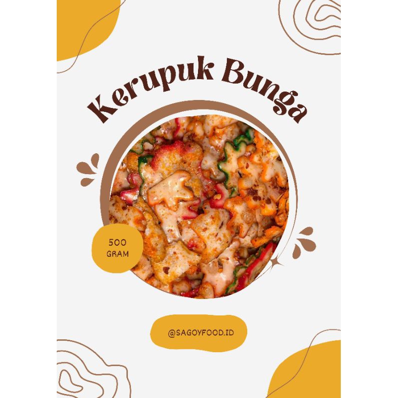 

Kerupuk Bunga Pedas 250gram - Kerupuk Bunga Pedas 500gram - Kerupuk Bunga