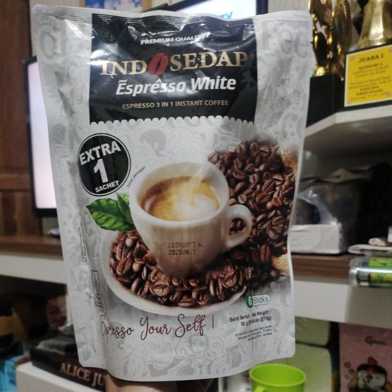 

Indosedap espresso white 90gr (isi 6cps)